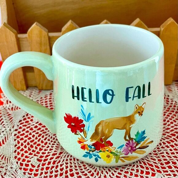 Hello Fall Coffee Mug with Fox - Picture 2 of 8